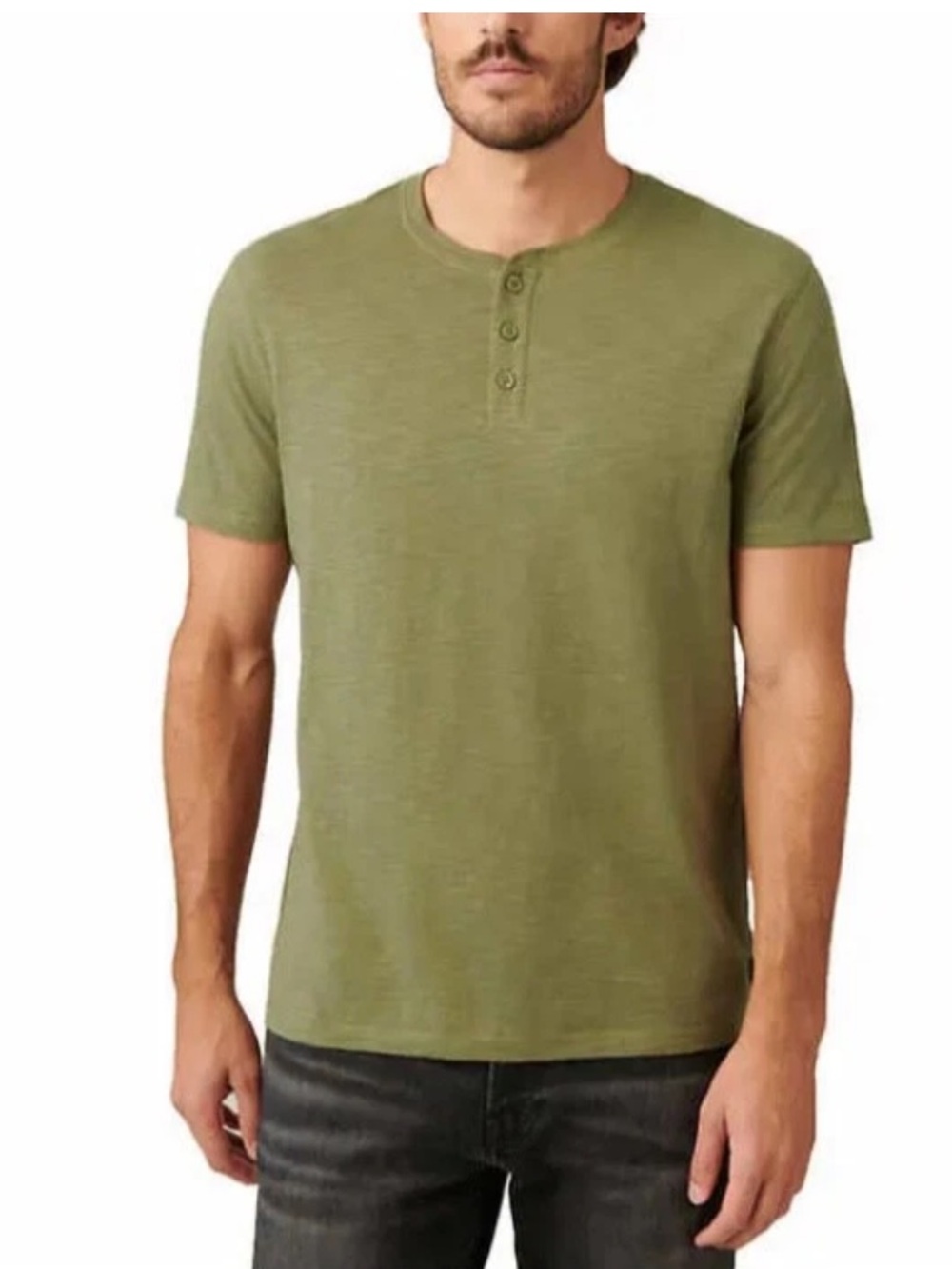 Lucky Brand - Men's Gray Henley Shirt
